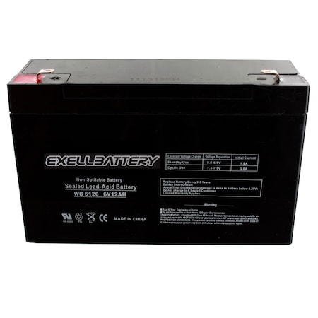Exell Battery 6, 12, AGM Chemistry EB6120F1